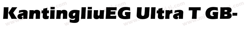 KantingliuEG Ultra T GB字体转换